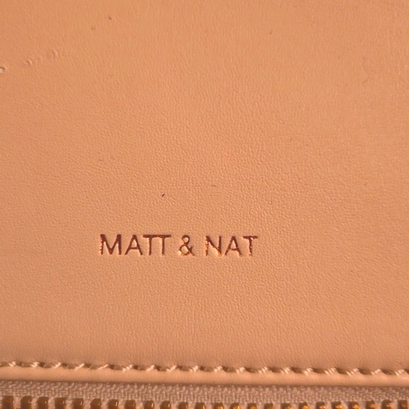 Matt & Nat NWT Colton Blossom Pink Faux Leather Backpack - Picture 3 of 12